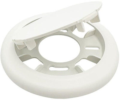 Plaque de plafond Enzo ronde | blanc 125mm cliquable - 4214085