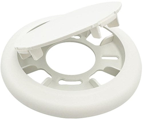 Plaque de plafond Enzo ronde | blanc 125mm cliquable - 4214085