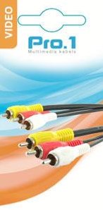 Enzo pro-1 3x tulipe mâle -> 3x tulipe mâle 1,5 mètres - 9247000