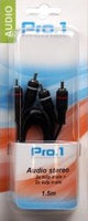 Enzo pro-1 audio 2 tulipes mâles -> 2 tulipes mâles 1,5 mètres 9206000