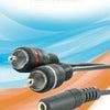 Enzo pro-1 audio 3.5 compteur stéréo ->2 tulipe mâle 20cm 9201400