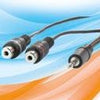 Enzo pro-1 audio 3.5 jack stéréo ->2 tulipe femelle 20cm 9201500
