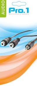 Enzo pro-1 audio 3.5 jack stéréo ->2 tulipe femelle 20cm 9201500
