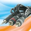 Enzo pro-1 audio 3.5 jack stéréo ->2 tulipe mâle 5 mètres 9201805