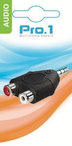 Enzo pro-1 audio adapt 3.5 jack stéréo -> 2 tulipes contra 9217200