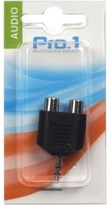 Enzo pro-1 audio adapt 3.5 jack stéréo -> 2 tulipes contra 9217200