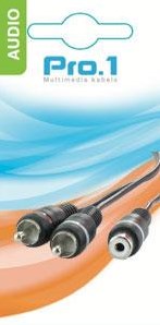 Enzo pro-1 audio tulipe femelle -> 2 tulipes mâles 0,20 mètres 9205800