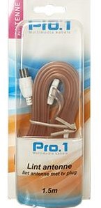 Antenne ruban Enzo pro-1 avec fiche coaxiale 1,5 mètres 9293005