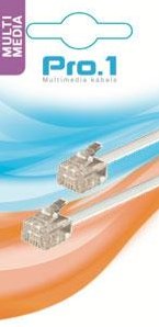 Enzo pro-1 modulaire 6p4c à 6p4c blanc 10 mètres - 9297030