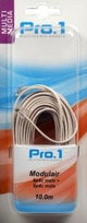 Enzo pro-1 modulaire 6p4c à 6p4c blanc 10 mètres - 9297030