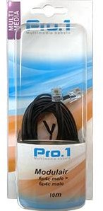 Enzo pro-1 modulaire 6p4c à 6p4c noir 10,0 mètres - 9297032