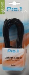 Enzo pro-1 optique 2x toslink 3 mètres - 9260500