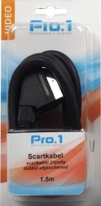 Câble péritel Enzo pro-1 21 broches 1,5 mètres standard - 9242000