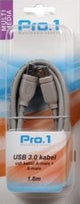 Enzo pro-1 USB 3.0 a mâle vers b mâle 2 mètres - 9280230