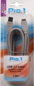 Enzo pro-1 usb 3.0 a mâle vers micro b mâle (smartphone) 1,8 mètres - 9280250
