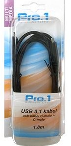 Enzo pro-1 Câble de connexion USB-C 3.1 type C > type C 1,80 m - 9280400
