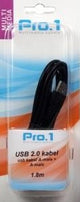 Câble USB Enzo pro-1 a-mâle -> a-mâle 1,8 mètres 9280210