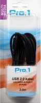 Câble USB Enzo pro-1 a-mâle -> b-mâle 3 mètres - 9280202