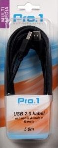 Câble USB Enzo pro-1 a-mâle -> b-mâle 5 mètres - 9280204