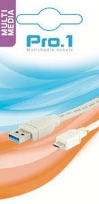 Câble USB Enzo pro-1 a-mâle -> b-micro mâle 1,8 mètres - 9280180