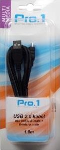 Câble USB Enzo pro-1 a-mâle -> b-micro mâle 1,8 mètres - 9280180