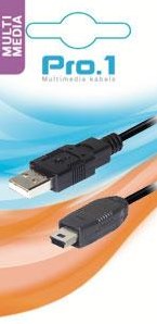 Câble USB Enzo pro-1 a-mâle -> b-mini mâle 1,8 mètres - 9280195