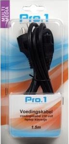Enzo pro-1 câble d'alimentation 230 volts trèfle pour ordinateur portable 1,5 mètres - 9278720