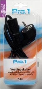 Câble d'alimentation Enzo pro-1 230 volts pour ordinateur 1,5 mètres - 9278500