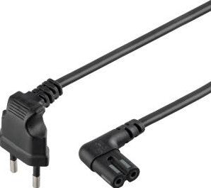 Enzo câble d'enregistreur noir coudé 1,5 mètre 7596210
