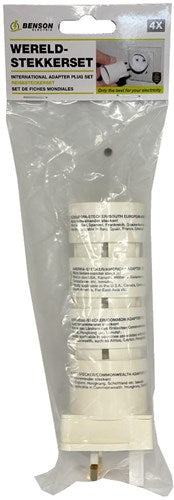 Enzo jeu de fiches de voyage 4 pièces modèle tour universel blanc 6254025