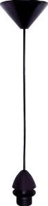 Pendentif cordon Enzo noir 80 cm 5473820