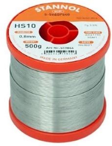 Enzo Stannol noyau de résine d'étain à souder diamètre 0,8mm 500gr - 6474980