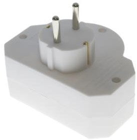 Adaptateur de prise Enzo 2xeuro 1x ra plus interrupteur 6140895