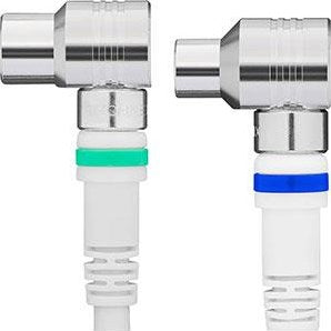 Enzo technetics câble de connexion coaxial 1,5 m fiche complète à angle droit - 2075010