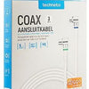 Enzo technetics câble de connexion coaxial 3m fiche complète à angle droit - 2075020