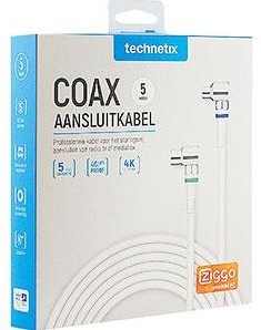Enzo technetics câble de connexion coaxial 5m fiche complète à angle droit - 2075030