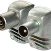 Enzo technetics lot de 2 fiches coaxiales coudées métal 4g - 2074010
