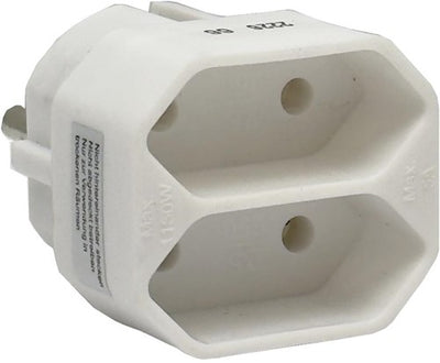 Enzo adaptateur euro bidirectionnel blanc 230v 6175900