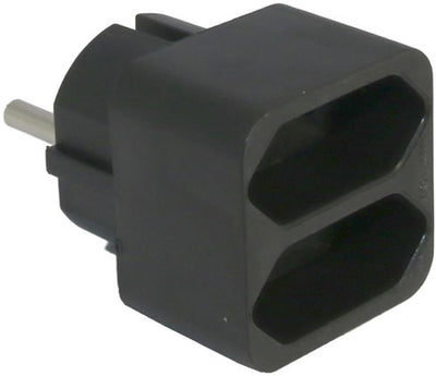 Enzo prise adaptateur euro bidirectionnelle noir 230v 6175890