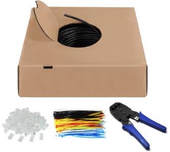 Enzo utp cat6 box 100m gris ensemble extérieur solide - 1381540