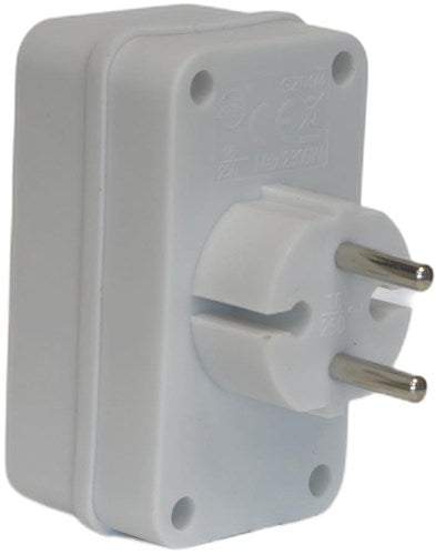 Enzo prise à quatre voies euro blanc - 6175910
