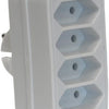 Enzo prise à quatre voies euro blanc - 6175910