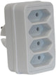 Enzo prise à quatre voies euro blanc - 6175910