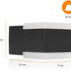 Applique Enzo | noir | carré | 8w mené | ip44 3000k | logiciels intelligents ool-50020 - a5019020