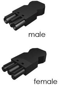 Enzo Wieland cordon d'alimentation 2m 3x1,5mm2 70° gst18 - 1066310