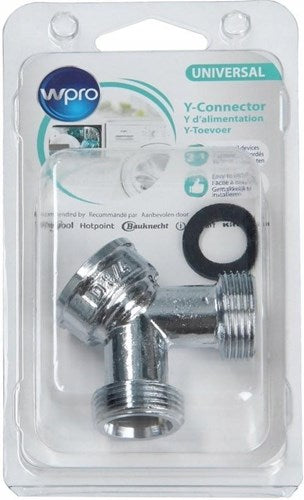 Enzo wpro y pièce chromée, 2 tuyaux d'alimentation 1 alimentation en eau - 1400238