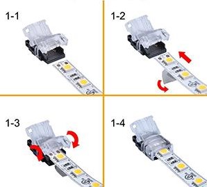 Enzo w.w. connecteur rapide hippopotame pour bande 10mm ip65 4380110