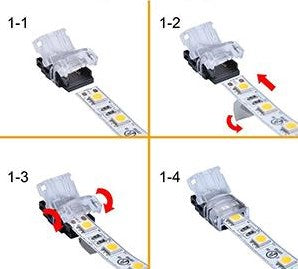 Enzo w.w. connecteur rapide hippopotame pour bande 8mm ip65 4380100