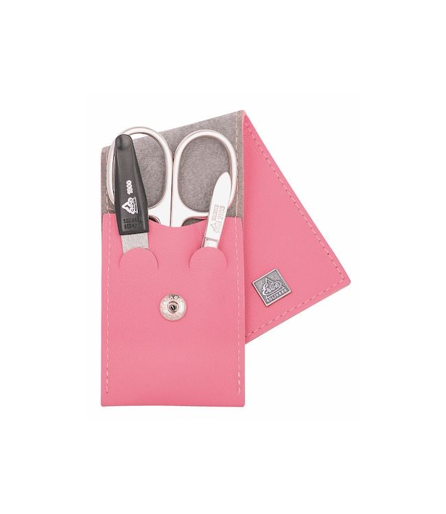 Erbe Solingen Erbe Solingen Case de manucure en 3 parties avec fermeture de bouton SNAP Old Rose (ERBE9672)