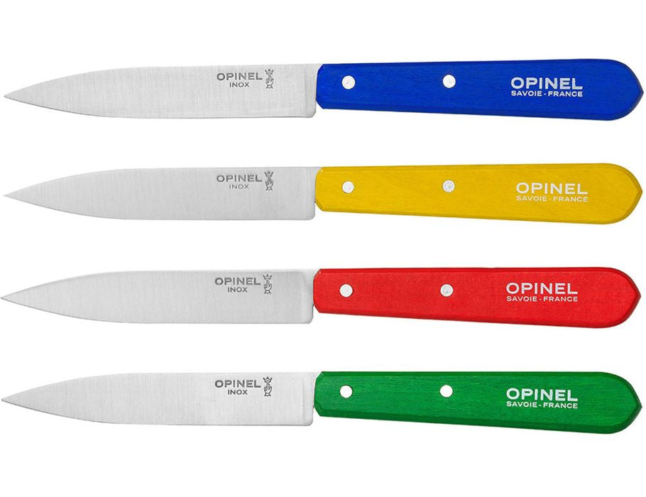 Opinel Kitchen Couteaux Ensemble de 4 couleurs NR.112